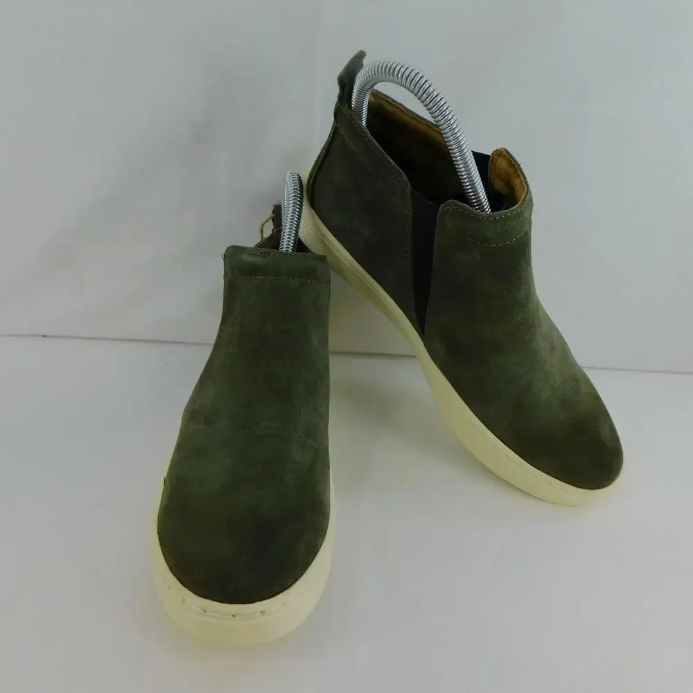 Sofft Women's Army Green Suede Britton Chelsea Waterproof Leather Size 6 New - Picture 2 of 11